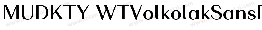 MUDKTY WTVolkolakSansDisplay Regula字体转换